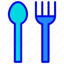 dinner, eat, fork, restaurant, spoon