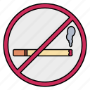 no, smoking, forbidden, cigarette, smoke