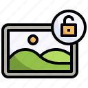 unlock, lock, security, picture, landscape