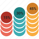 arrow, bar, graph, growth, infographic