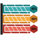 arrow, bar, graph, growth, infographic