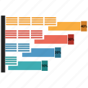 arrow, bar, graph, growth, infographic