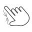 finger, gesture, hand, interactive, pinch, scroll, swipe 