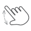 finger, gesture, hand, interactive, scroll, spread, swipe 