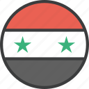 asian, country, flag, syria, syrian