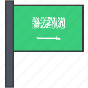 arabia, arabian, asian, country, flag, saudi, national