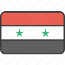 asian, country, flag, syria, syrian, national