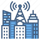 antenna, tower, city, metropolis, smart