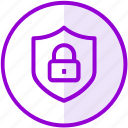 lock, protection, security, shield