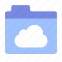 cloud, files, folder