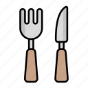 cutlery, dinner, eat, fork, knife, restaurant, utensils