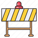 barrier, block, board, construction, stop