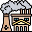 factory, industrial, plant, building, pollution