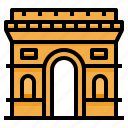 arc, de, france, landmark, monuments, paris, triomphe