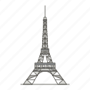 eiffel, famous, landmarks, tower, world