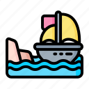 boat, holiday, sail, sailboat, sea