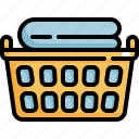 basket, clothes, clothing, laundry