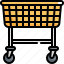 cart, clothes, clothing, laundry, trolley, washing