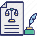 inkwell, pen, quill, ink, writing icon