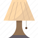 table, lamp, bulb, desk, interior