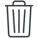 bin, delete, empty, out, recycle, remove, trash