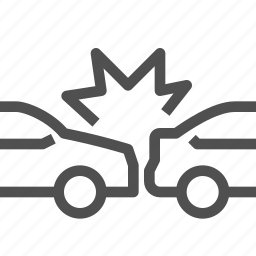 Accident, car, collide, collision, crash, motorbike, road icon ...