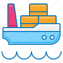 barge, cargo, delivery, freight, ship, shipping, transport