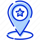 delivery, favorite location, location, pin, star