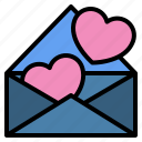 heart, love, letter, mail, valentine, romantic