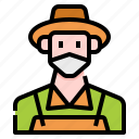 avatar, farmer, gardener, interface, man, people, user