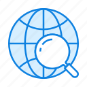 globe, map, search