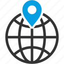 location, marker, locate, circular grid, earth grid, globe grid