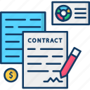 agreement, contract, document, signature