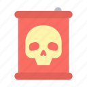 barrel, poison, chemical