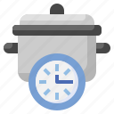 cooking, time, restaurant, meal, pot, timer