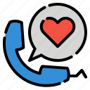 call, communications, conversation, heart