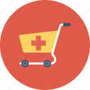 cart, medical, medical cart, pharmacy supplies icon