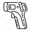 infrared thermometer, pyrometer, thermoscan, gun, scanner 