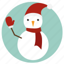 christmas, mitten, snowman, new year, winter, xmas