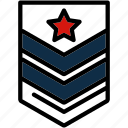 army, badge, military, rank, star