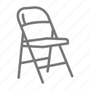 chair, folding, metal, seat, folding chair