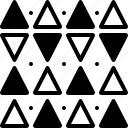 discrepancies, opposite, pattern, shape, triangle