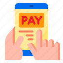 mobilephone, pay, money, payment, hand