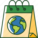 calendar, date, schedule, earth day, event, earth, globe