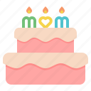 cake, celebrate, day, mothers