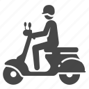 motorbike, motorcycle, scooter, vehicle, vespa, delivery, transportation