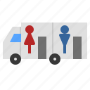 bathroom, mobile, restroom, toilet, truck