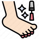 foot, pedicure, beauty, salon, nail, polish