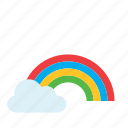 cloud, natural, nature, rainbow, weather