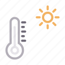 climate, sun, temperature, thermometer, weather